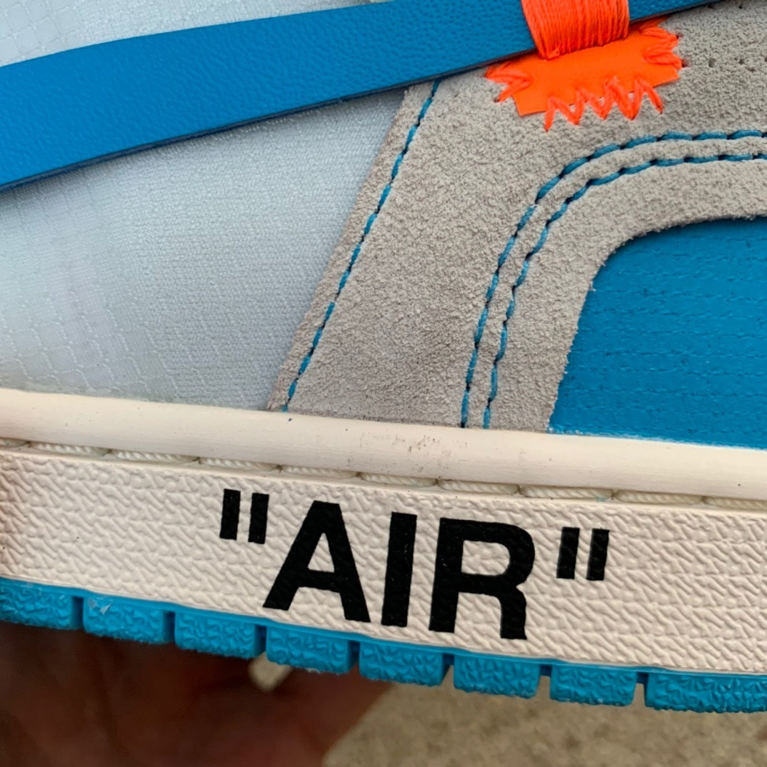 【LJR】 OFF-WHITE x Jordan Air Jordan 1 Retro High OG "UNC"