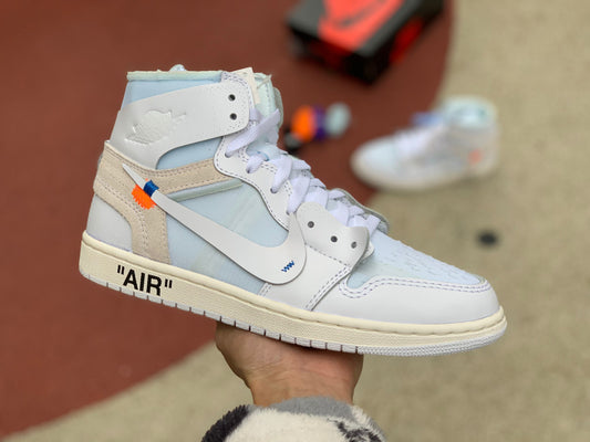 【LJR】 OFF-WHITE x Air Jordan 1 White AJ1 Ow