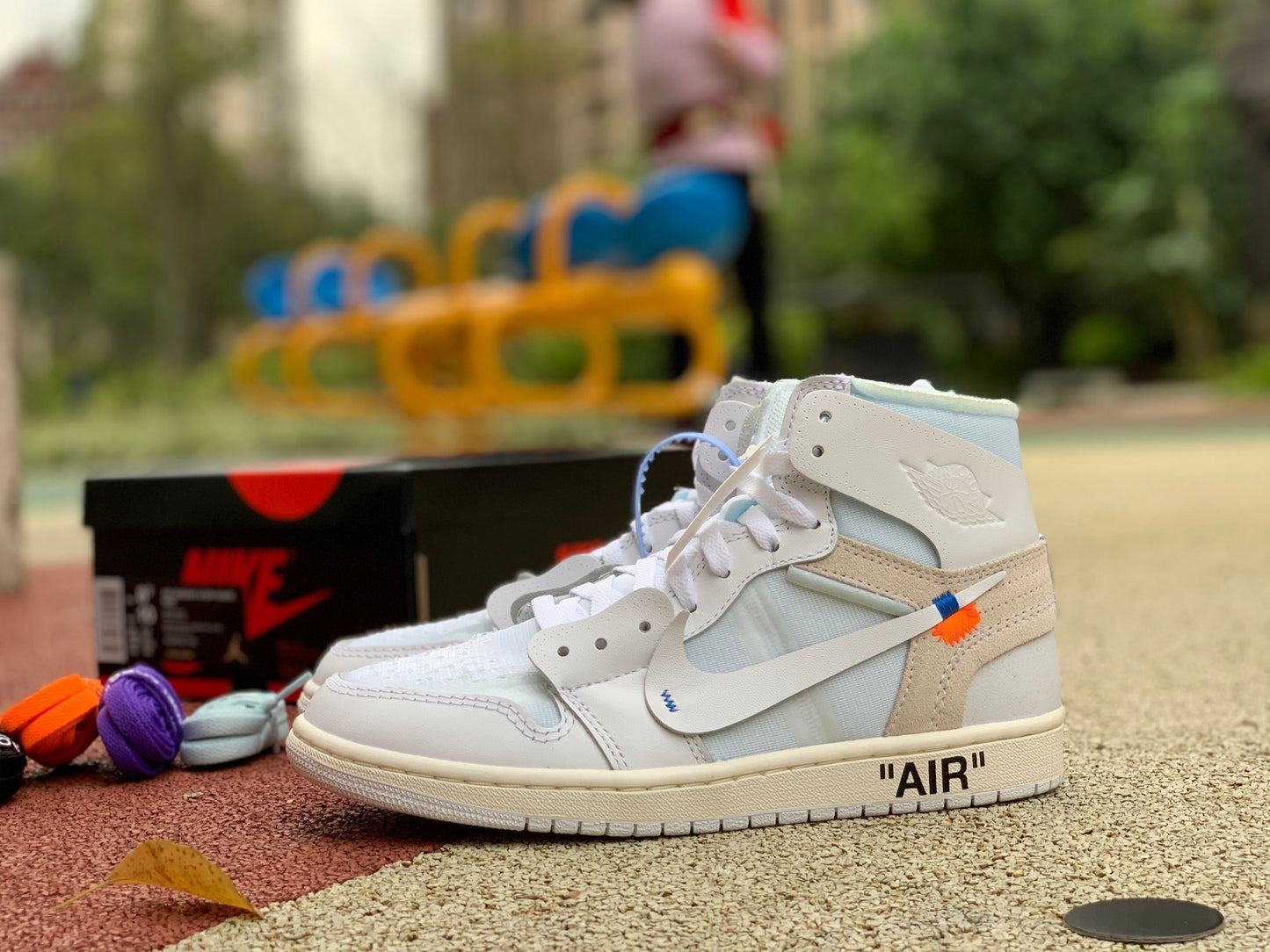 【LJR】 OFF-WHITE x Air Jordan 1 White AJ1 Ow