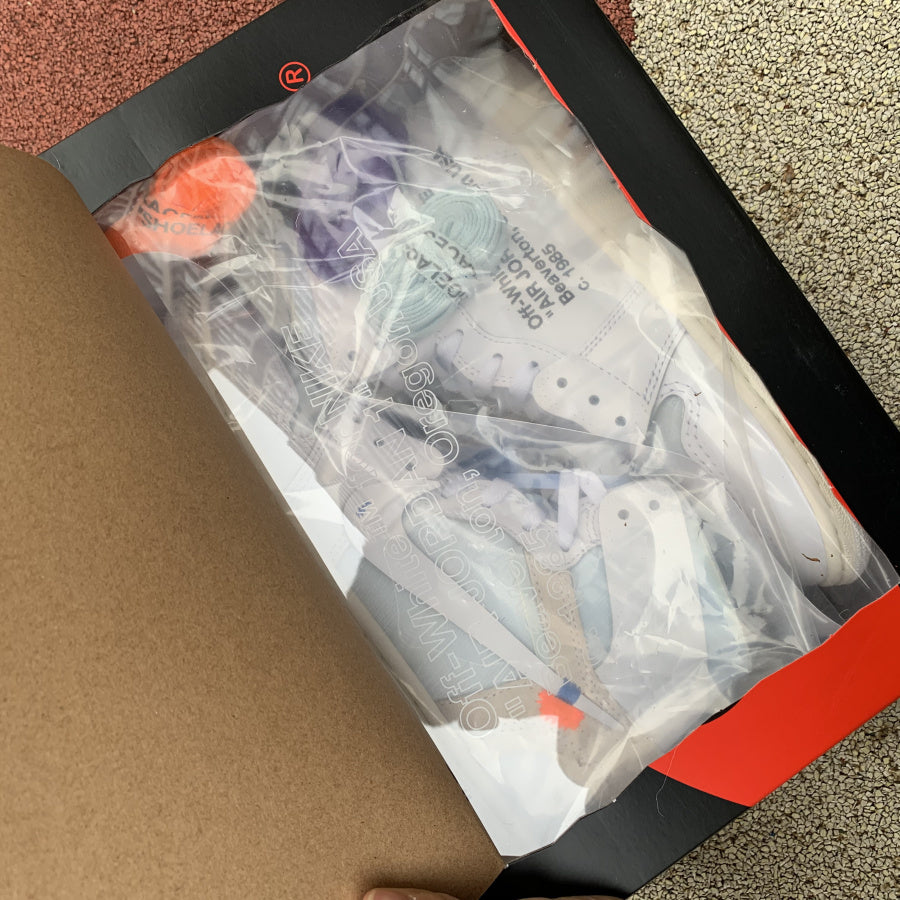 【LJR】 OFF-WHITE x Air Jordan 1 White AJ1 Ow