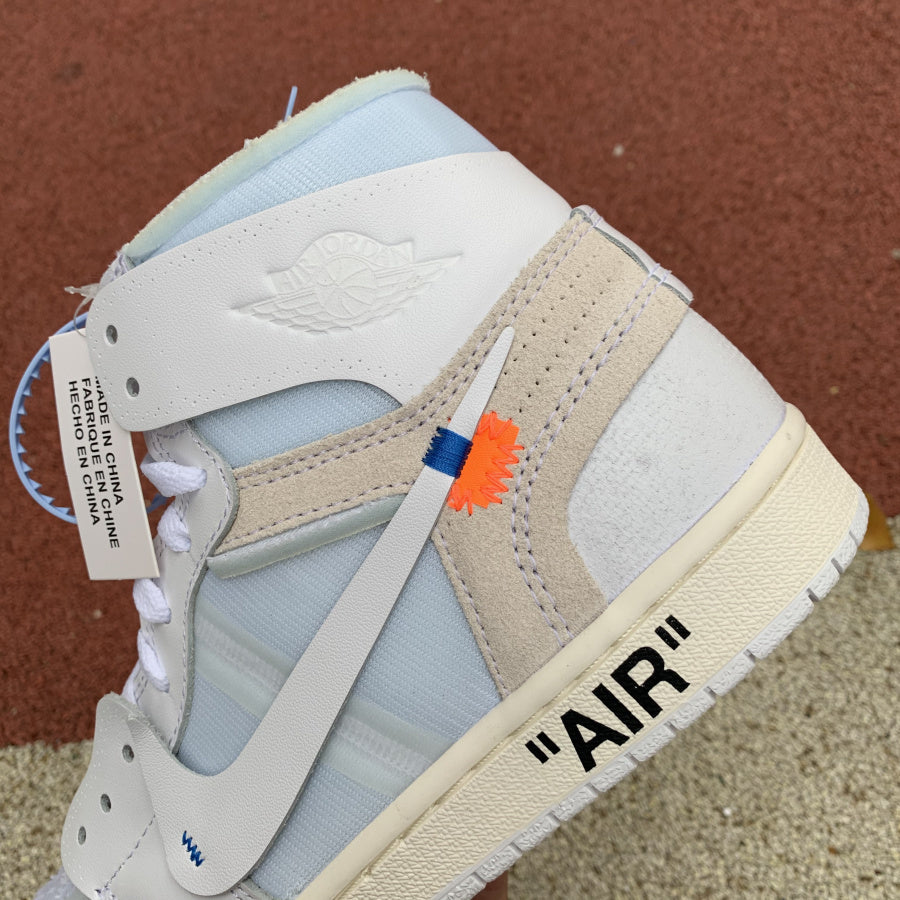 【LJR】 OFF-WHITE x Air Jordan 1 White AJ1 Ow
