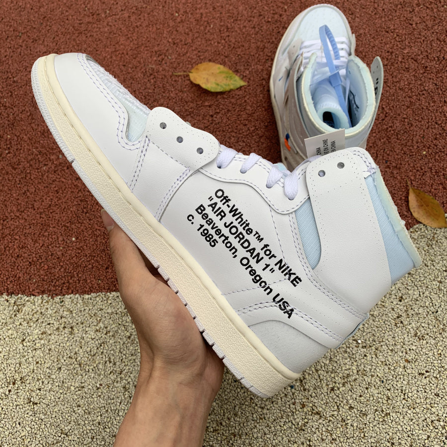 【LJR】 OFF-WHITE x Air Jordan 1 White AJ1 Ow