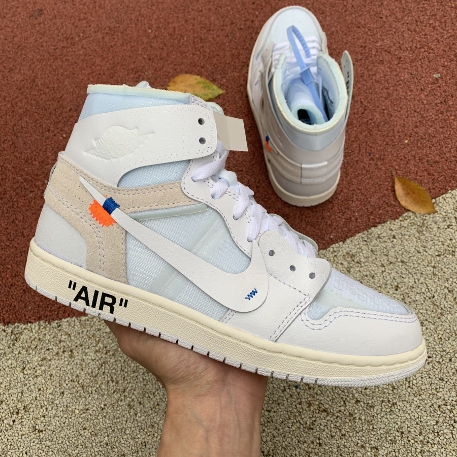 【LJR】 OFF-WHITE x Air Jordan 1 White AJ1 Ow